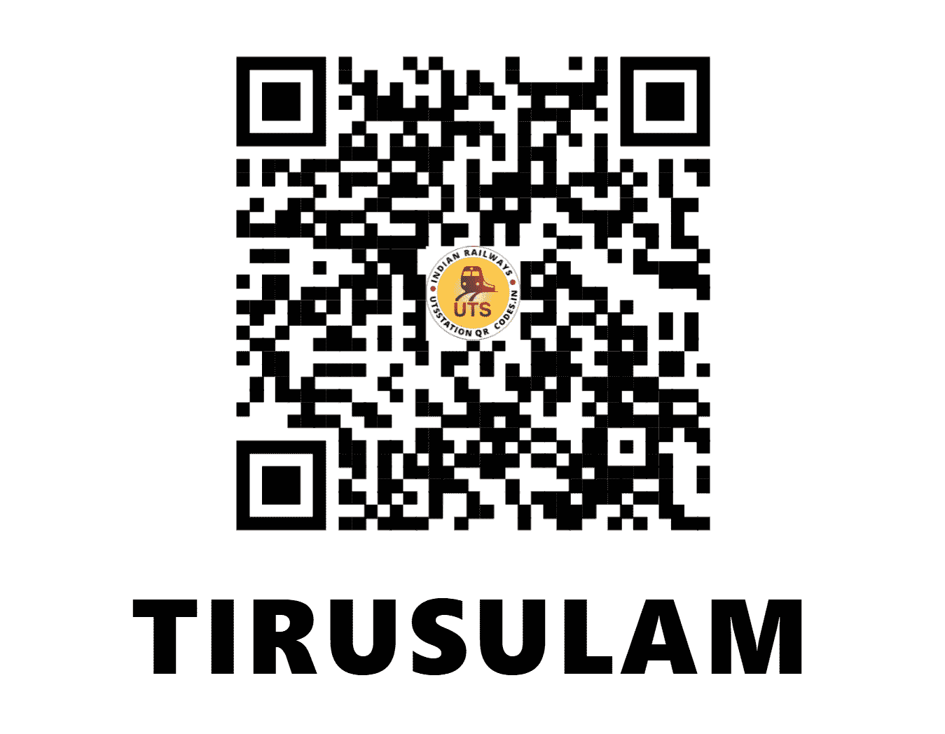 UTS QR Code for TIRUSULAM - TLM - SR (TAMIL NADU)